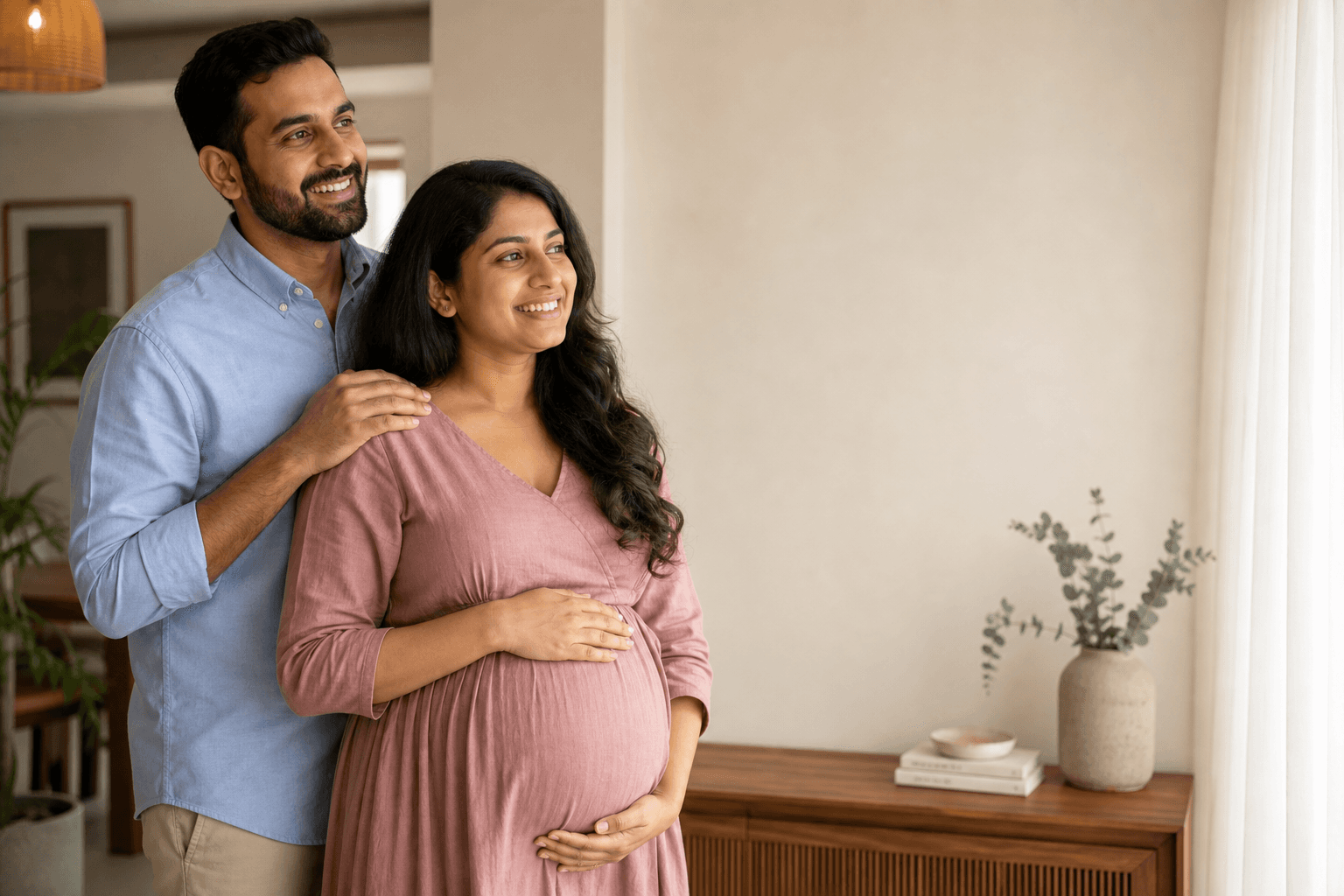 A couple expecting a baby